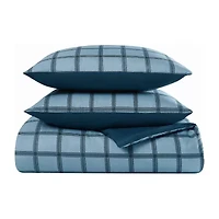 Cannon Luka Grid 3-pc. Easy Care Duvet Cover Set