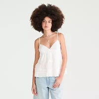 AEROPOSTALE Womens Juniors V Neck Sleeveless Camisole