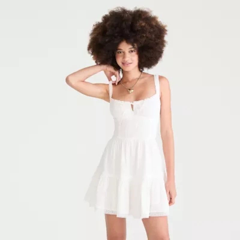 AEROPOSTALE Womens Juniors Short Sleeve Sundress