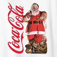 Santa Sip Womens Crew Neck Short Sleeve Regular Fit Graphic T-Shirt