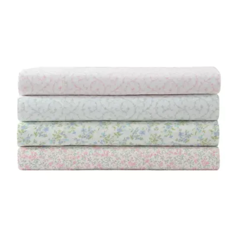 Laura Ashley 200tc Cotton Percale Sheet Set
