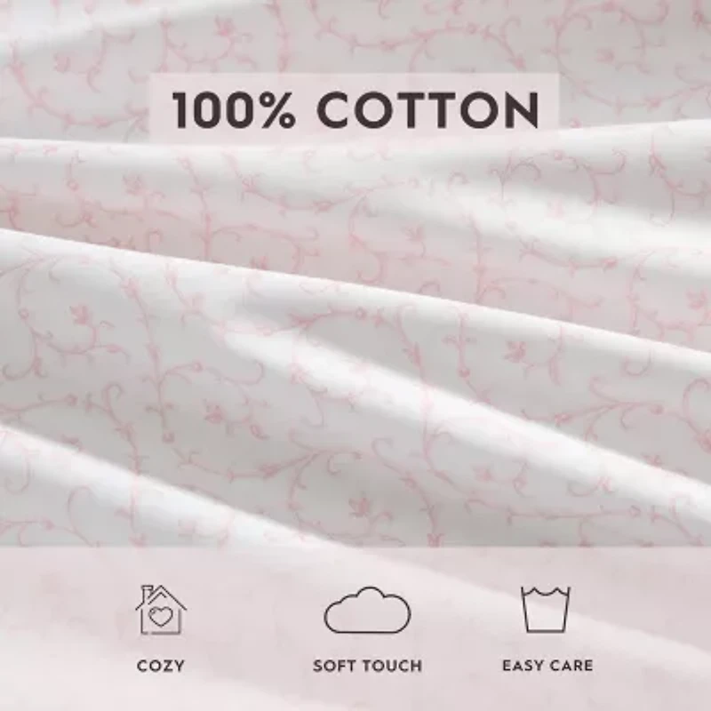 Laura Ashley 200tc Cotton Percale Sheet Set