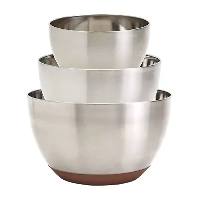 Jenny Martinez Stainless Steel 3-pc. Mixing Bowl Set
