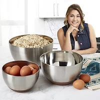 Jenny Martinez Stainless Steel 3-pc. Mixing Bowl Set
