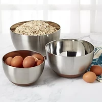 Jenny Martinez Stainless Steel 3-pc. Mixing Bowl Set