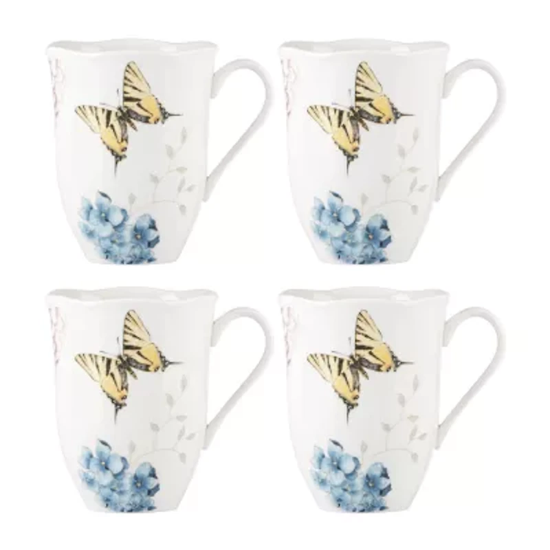 Lenox Butterfly Meadow 4-pc. Floral Coffee Mug