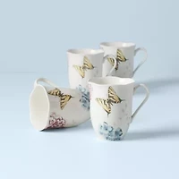 Lenox Butterfly Meadow 4-pc. Floral Coffee Mug