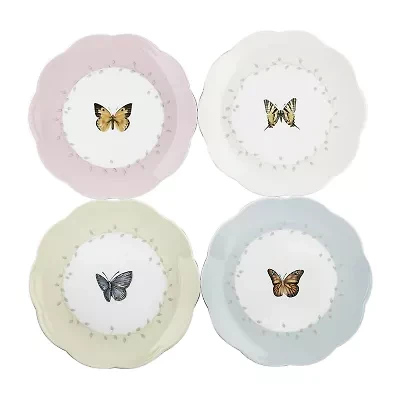 Lenox Butterfly Meadow 4-pc. Porcelain Dessert Plate