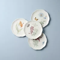 Lenox Butterfly Meadow 4-pc. Porcelain Appetizer Plate