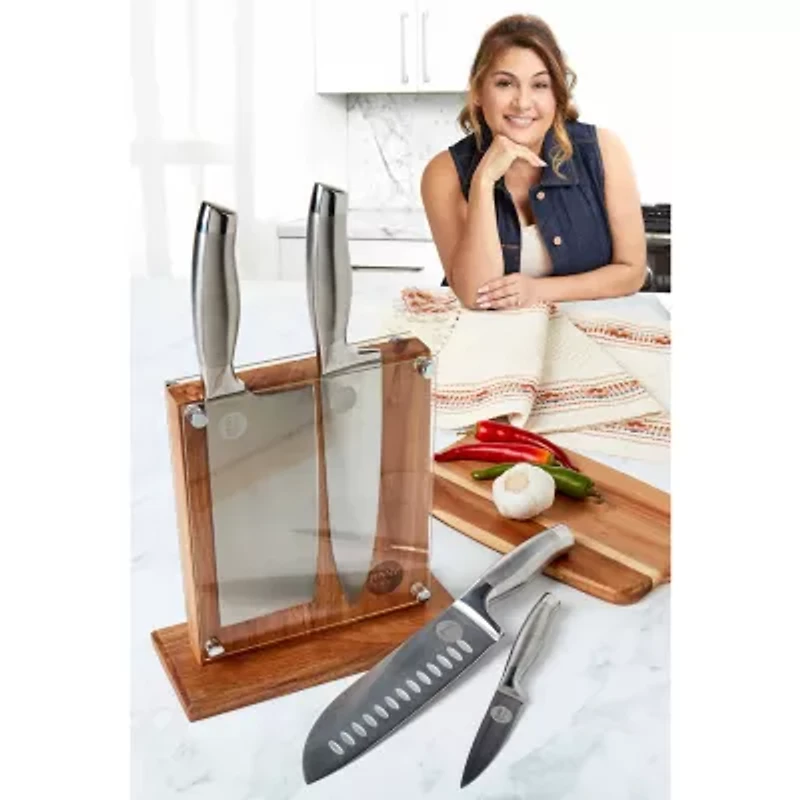 Jenny Martinez Stainless Steel 5-pc. Knife Block Set