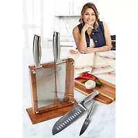 Jenny Martinez Stainless Steel 5-pc. Knife Block Set