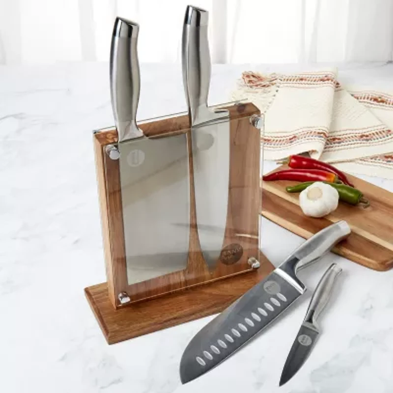 Jenny Martinez Stainless Steel 5-pc. Knife Block Set