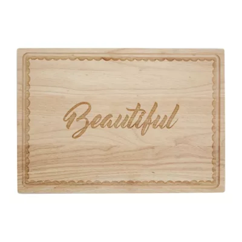 Jenny Martinez Rubberwood 20"x14" Cutting Board