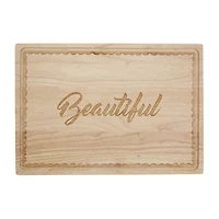 Jenny Martinez Rubberwood 20"x14" Cutting Board
