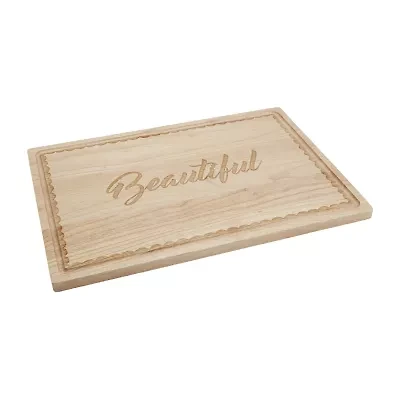 Jenny Martinez Rubberwood 20"x14" Cutting Board