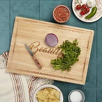 Jenny Martinez Rubberwood 20"x14" Cutting Board