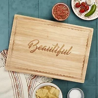 Jenny Martinez Rubberwood 20"x14" Cutting Board