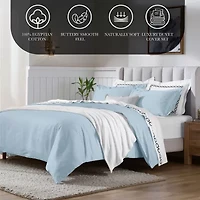 SUPERIOR® Egyptian Cotton 650tc Classic Soft Reversible Duvet Cover