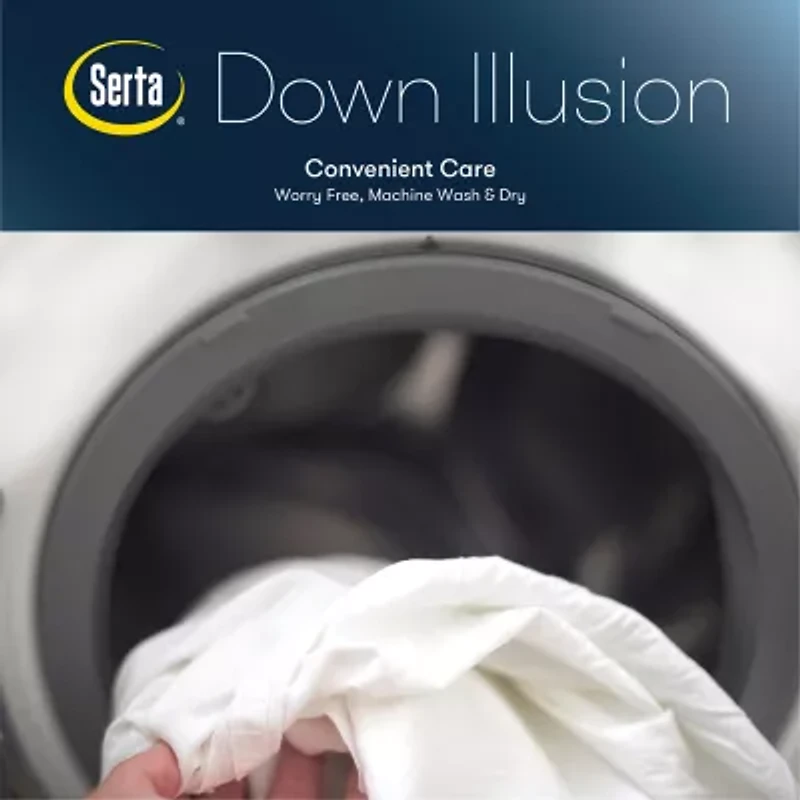Serta® Down Illusion Firm Density 2-Pack Allergen Barrier Bed Pillow