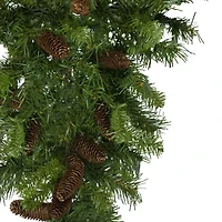 34'' Dakota Red Pine Artificial Christmas Swag with Pine Cones - Unlit
