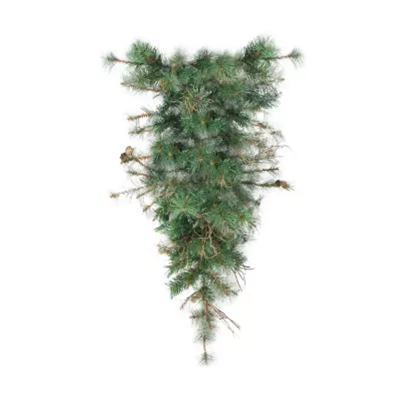 36'' Green Country Mixed Pine Artificial Christmas Teardrop Swag - Unlit
