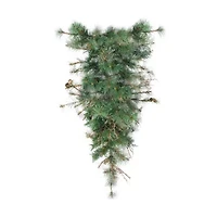 36'' Green Country Mixed Pine Artificial Christmas Teardrop Swag - Unlit