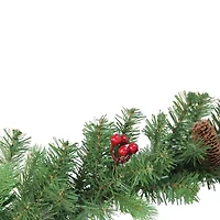 9' x 10'' Noble Fir with Berries Artificial Christmas Garland - Unlit