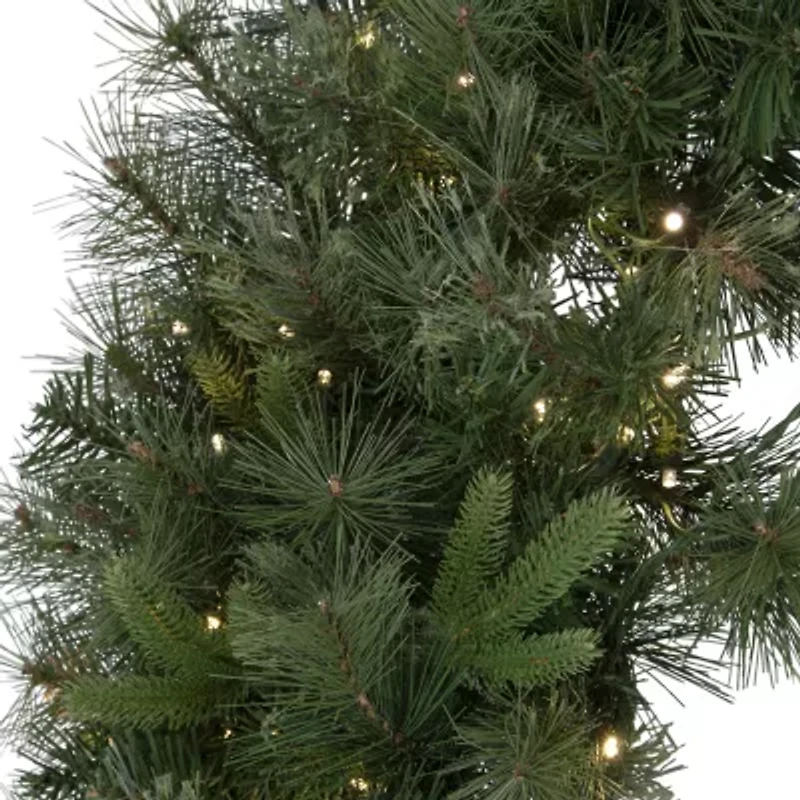 Pre-Lit Ashcroft Cashmere Pine Commercial Artificial Christmas Wreath - 60-Inch  Warm White Lights