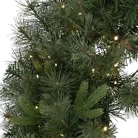 Pre-Lit Ashcroft Cashmere Pine Commercial Artificial Christmas Wreath - 60-Inch  Warm White Lights