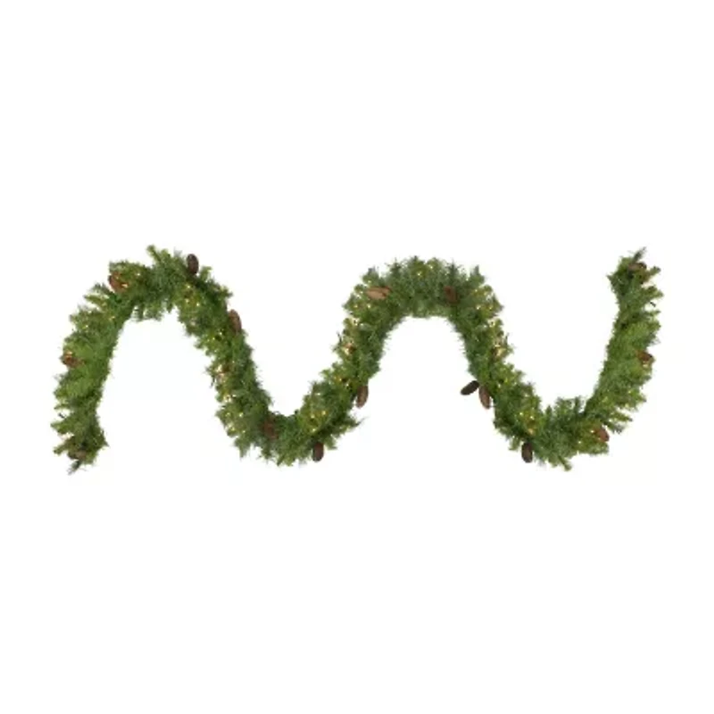 9' x 12'' Pre-Lit Dakota Red Pine Artificial Christmas Garland - Clear Dura-Lit Lights