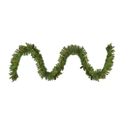 9' x 12'' Pre-Lit Dakota Red Pine Artificial Christmas Garland - Clear Dura-Lit Lights