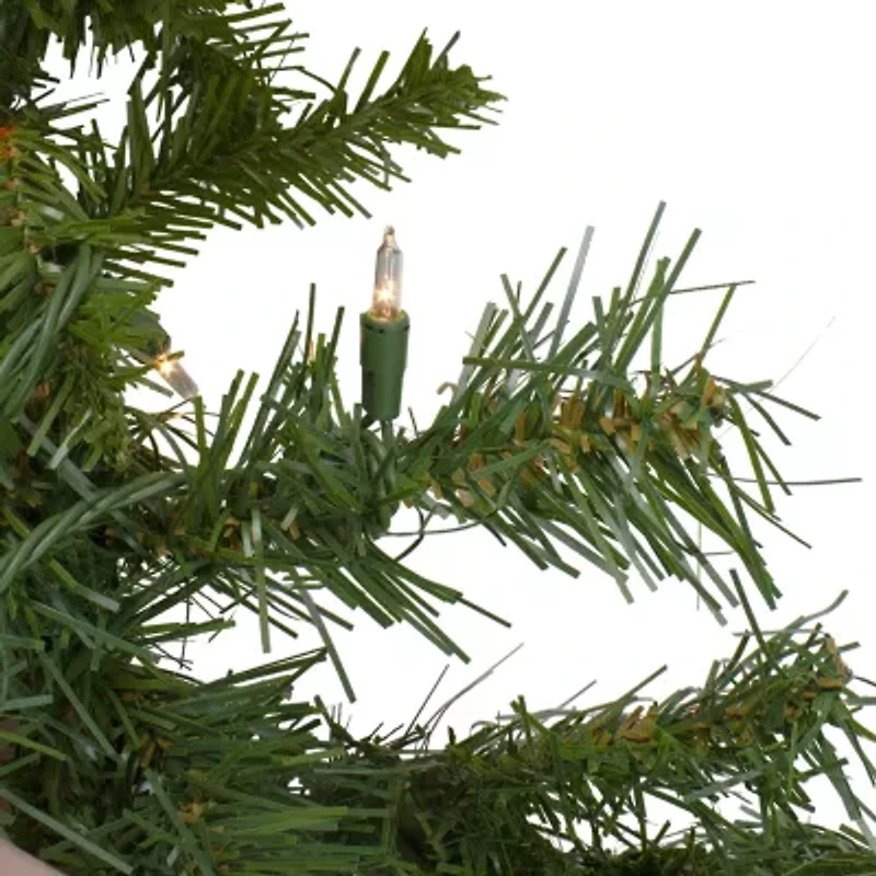 9' x 12'' Pre-Lit Dakota Red Pine Artificial Christmas Garland - Clear Dura-Lit Lights