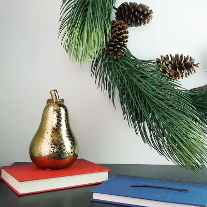 Long Pine Needle Artificial Christmas Wreath - 30-Inch  Unlit