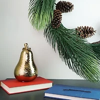 Long Pine Needle Artificial Christmas Wreath - 30-Inch  Unlit