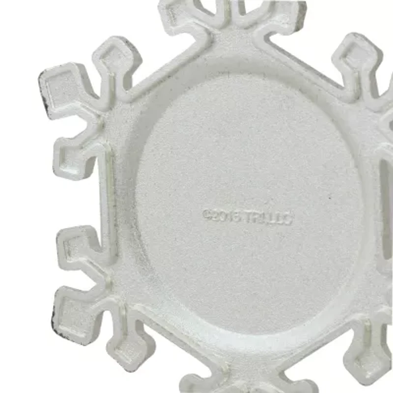 3.5'' Silver Plated Snowflake Toostie Roll Man Candy Logo Christmas Ornament