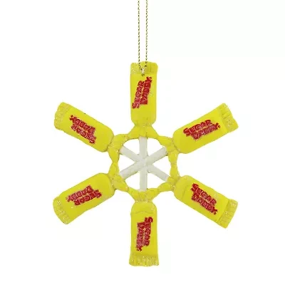 4'' Sugar Daddy Lollipop Snowflake Christmas Ornament
