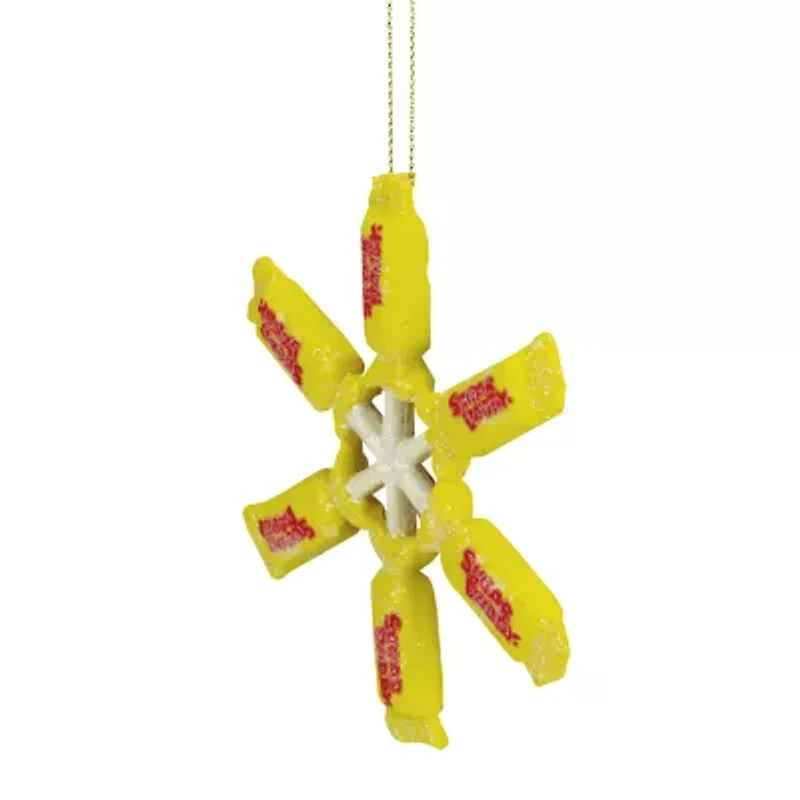 4'' Sugar Daddy Lollipop Snowflake Christmas Ornament