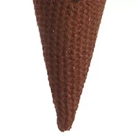 6'' Brown and Pink Strawberry Ice Cream Cone Christmas Ornament