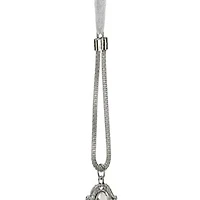 8'' Silver and Clear Crystal Pendant Christmas Ornament