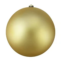 Vegas Gold Shatterproof Matte Christmas Ball Ornament 6'' (150mm)