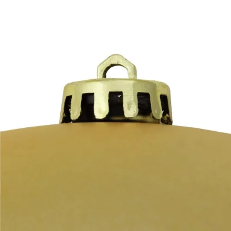 Vegas Gold Shatterproof Matte Christmas Ball Ornament 6'' (150mm)