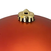 Burnt Orange Matte Shatterproof Christmas Ball Ornament 8'' (200mm)