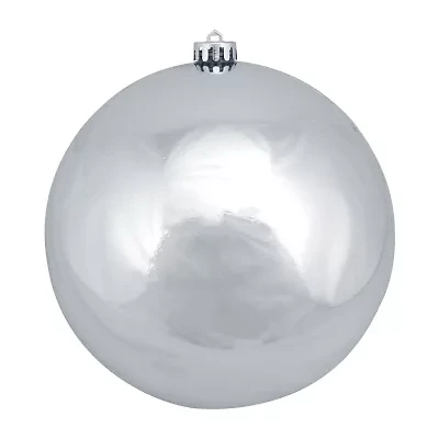 Shiny Silver Shatterproof Christmas Ball Ornament 8'' (200mm)