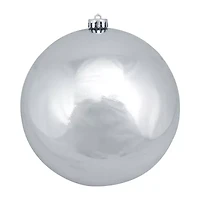 Shiny Silver Shatterproof Christmas Ball Ornament 8'' (200mm)