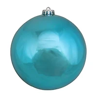 Turquoise Blue Shatterproof Shiny Christmas Ball Ornament 6'' (150mm)