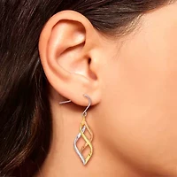 Womens Sterling Silver Drop Earrings