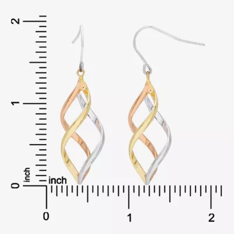 Womens Sterling Silver Drop Earrings