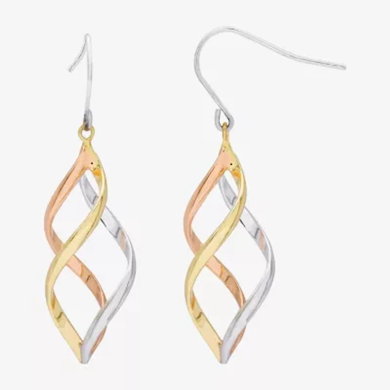 Womens Sterling Silver Drop Earrings