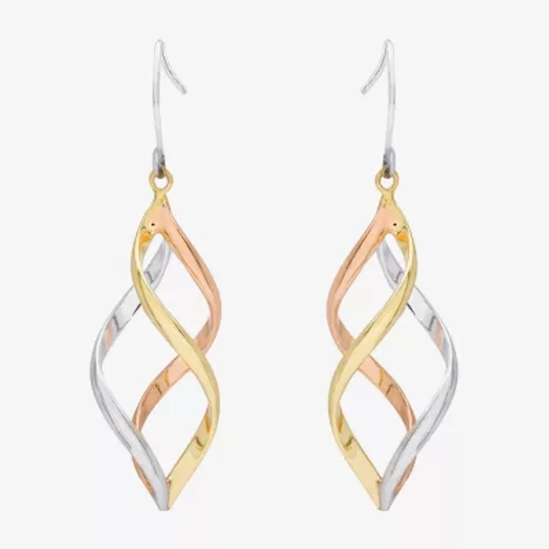 Womens Sterling Silver Drop Earrings