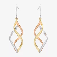 Womens Sterling Silver Drop Earrings